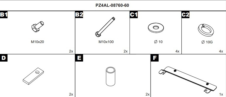 

Крепеж для защиты редуктора TOYOTA PZ4AL0892060 для Toyota RAV4 (2013 - 2015), RAV4