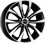 

Диск колесный MAK Wolf 7,5xR18 5x100 ET48 ЦО56,1 черный глянцевый с полированной лицевой частью F7580WFBM48P4IX