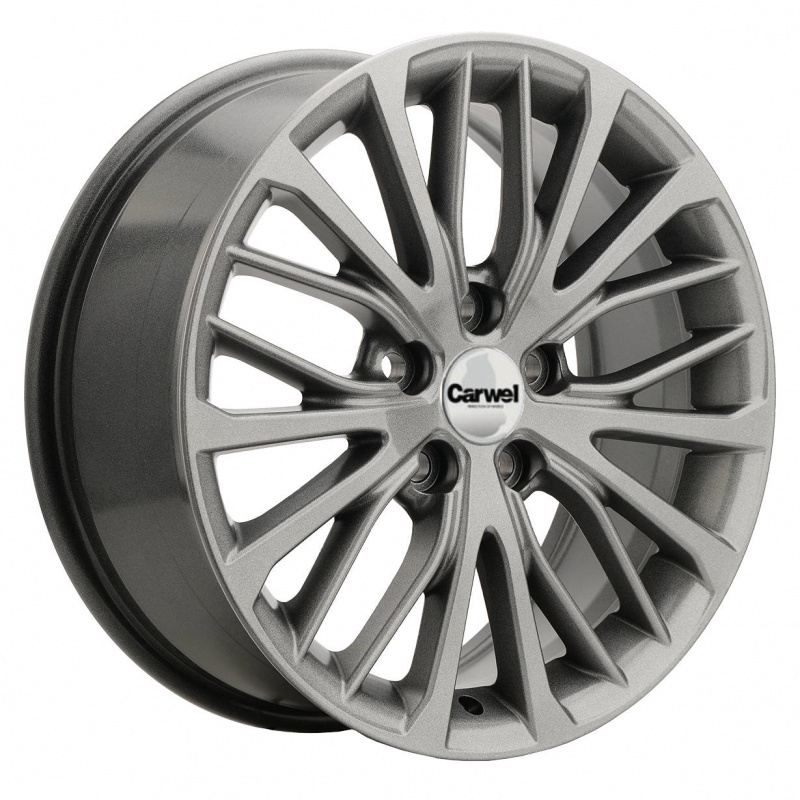 

Диск колесный Carwel Инкан 1705 7xR17 5x114,3 ET45 ЦО60,1 серебристый темный 36170