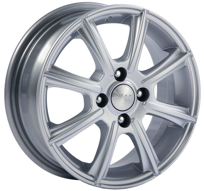 

Диск колесный СКАД Монако 5,5xR14 4x100 ET49 ЦО56,6 серебристый 1670508