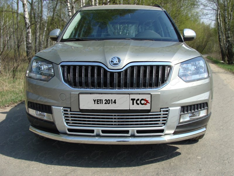 

Защита передняя нижняя 60,3 мм Компания ТСС SKOYET14-01 Skoda Yeti 2014-, Yeti