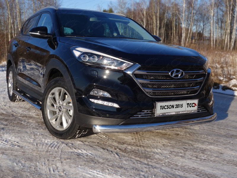 

Защита передняя овальная TCC HYUNTUC15-24 для Hyundai Tucson (2015 - по н.в. ), Tucson