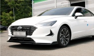 

Спойлер - губа переднего бампера для Hyundai Sonata ( Хендай Соната ) DN8 ( 2020, Sonata