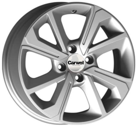 

Диск колесный Carwel Пено 139 6xR15 4x100 ET46 ЦО54.1 серебристый металлик 101758