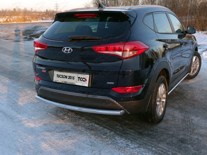 

Защита задняя (диаметр 60 мм) TCC HYUNTUC15-33 для Hyundai Tucson (2015 - по н.в. ), Tucson