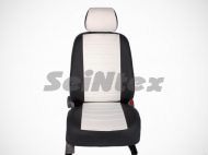 

Чехлы на сиденья (экокожа, чёрный / белый) Seintex 86043 Nissan Almera 2012 - 2020, Almera