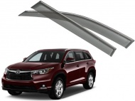 

Дефлекторы боковых окон с хромированным молдингом, OEM Style OEM-Tuning 25296 Toyota Highlander 2014, Highlander