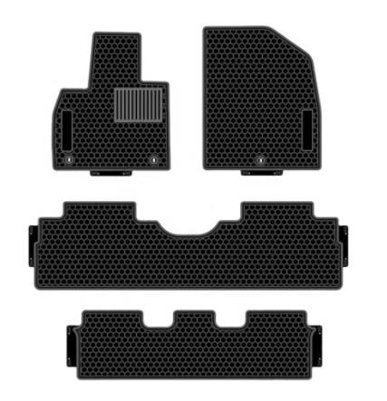 

Комплект ковриков в салон и багажник (ПВХ) Aidezhou AIZH00100 Hyundai Palisade 2021-, Черный, Palisade