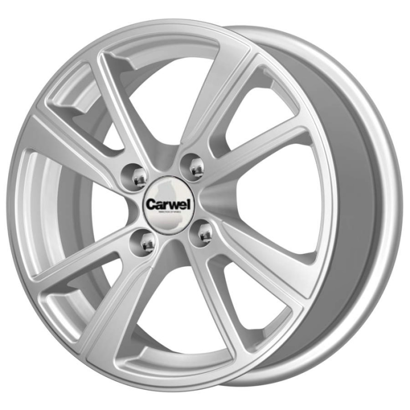 

Диск колесный Carwel Бросно 127 5.5xR14 4x100 ET38 ЦО67.1 серебристый металлик 101869