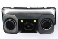 Камера заднего вида с 2мя парктрониками (функция ночного видения) Baoan PZ451