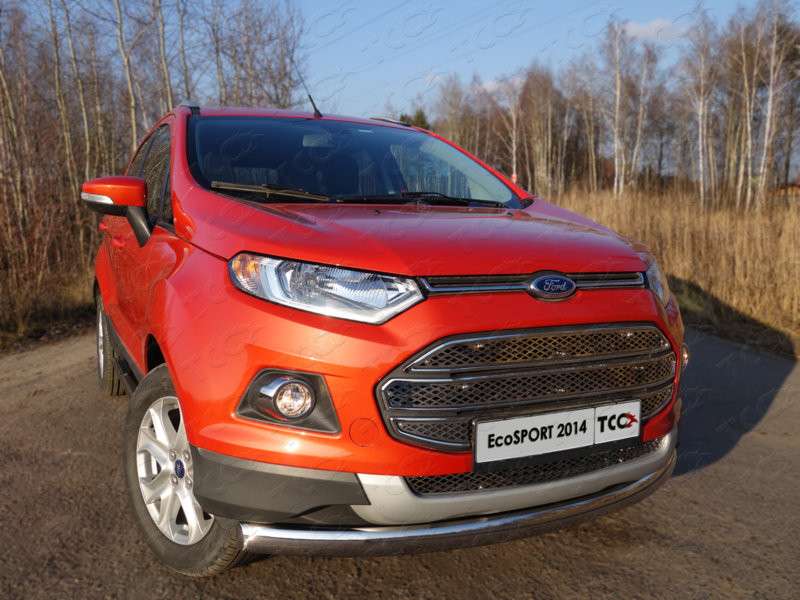 

Защита передняя нижняя (овальная) 75х42 мм Компания ТСС FORECOSPOR14-01 Ford Ecosport 2014 - 2016, EcoSport