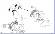 

Подкрылок передний MITSUBISHI 5370B817/5370B818, Outlander