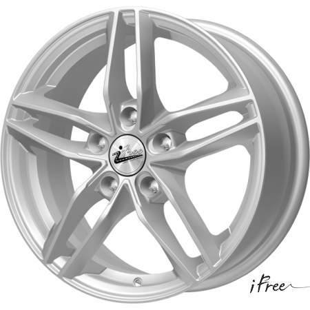 

Диск колесный iFree Moskva 6,5xR16 5x100 ET48 ЦО56,1 серебристый 306214