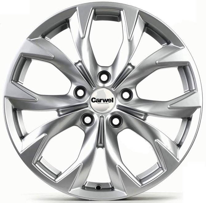 

Диск колесный Carwel Баунт 152 7xR17 5x114,3 ET53 ЦО67,1 серебристый 33837