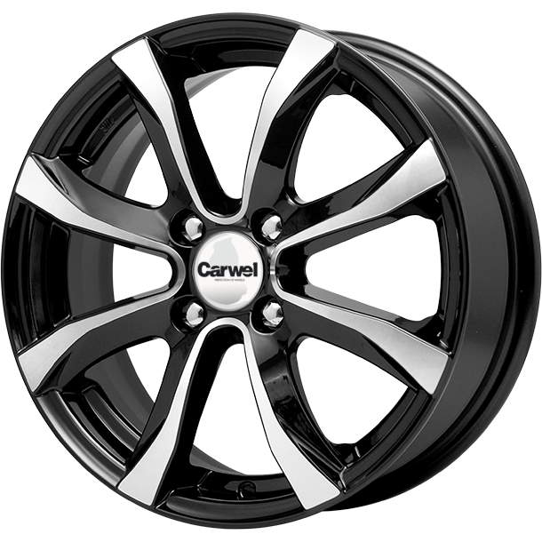 

Диск колесный Carwel Омикрон 110 6xR15 4x100 ET45 ЦО67,1 черный с полированной лицевой частью 31352