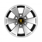 

Диск колесный RepliKey RK589Q 7xR16 6x139.7 ЕТ10 ЦО107.5 серый глянцевый с полированной лицевой частью 86003857734