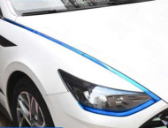 Наклейки на фары, синие, 4 штуки You Qiang QNG00282 для Hyundai Sonata (8G) DN8 2020-