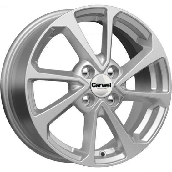 

Диск колесный Carwel Ессей 105 6xR15 4x100 ET48 ЦО54.1 серебристый металлик 101754