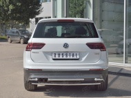 

Защита заднего бампера с уголками 42мм (КРОМЕ OFF ROAD)VGZ-002722 для Volkswagen Tiguan 2017, Tiguan