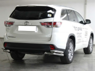 

Защита заднего бампера уголки d-60+53 двойные Технотек HYG 2017_3.4 Toyota Highlander 2017, Highlander