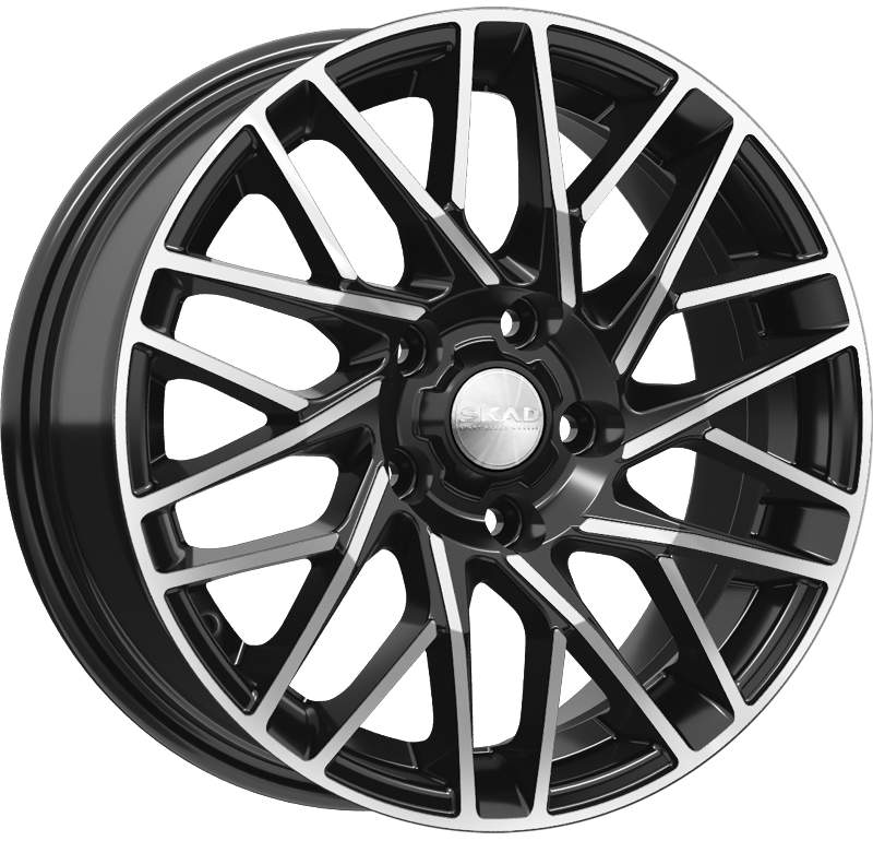 

Диск колесный СКАД Сиена 6.5xR16 5x108 ET50 ЦО63.35 чёрный глянцевый с полированной лицевой частью 3310705