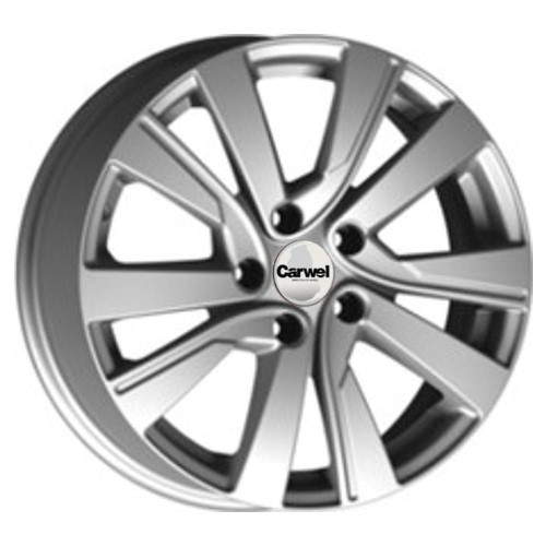 

Диск колесный Carwel Гирвас 185 7xR17 5x114,3 ET48,5 ЦО66,1 серебристый 33830