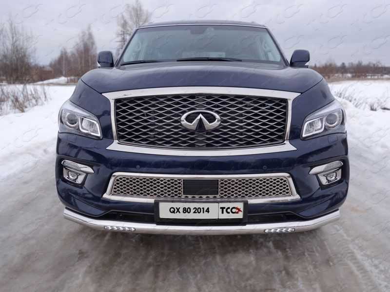 

Защита передняя нижняя с ходовыми огнями TCC INFQX8014-11 Infiniti QX 80 2018, QX80