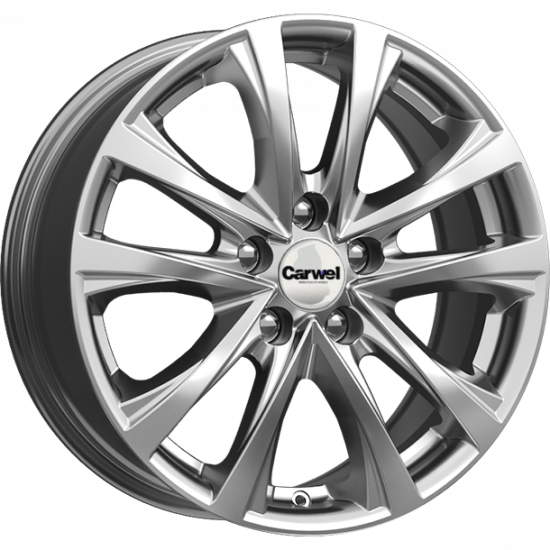 

Диск колесный Carwel Касли 167 7xR17 5x114,3 ET50 ЦО67,1 серебристый 33812