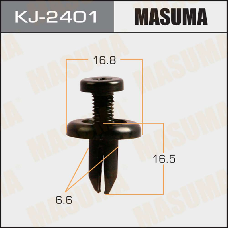 

Клипса автомобильная (автокрепеж), 1 шт., Masuma KJ-2401