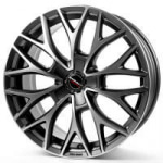 

Диск колесный Borbet DY 8xR18 5x108 ET45 ЦО72.5 серый темный матовый с полированной лицевой частью 222381