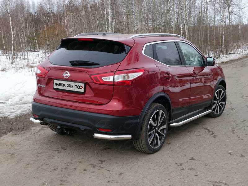 

Защита задняя (уголки под фаркоп) TCC NISQASHSPB15-32 Nissan Qashqai 2019-2020, Qashqai