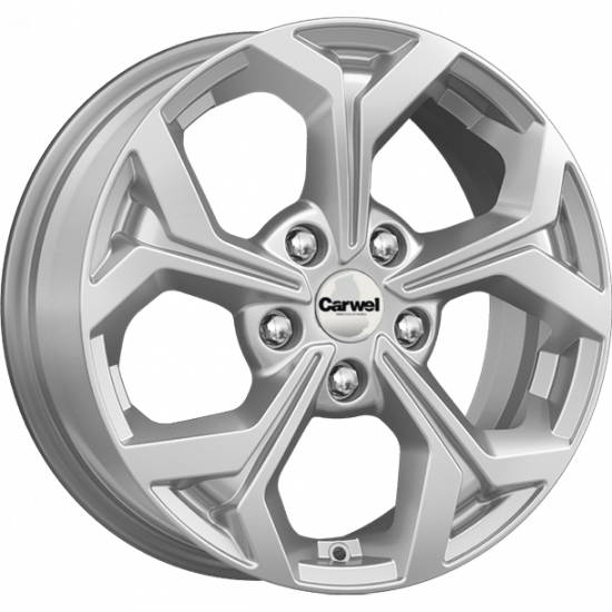 

Диск колесный Carwel Цада 1606 6,5xR16 5x114,3 ET50 ЦО66,1 серебристый 36699