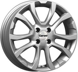 

Диск колесный Carwel Нюк 191 6xR16 4x100 ET41 ЦО60.1 серебристый металлик 101782