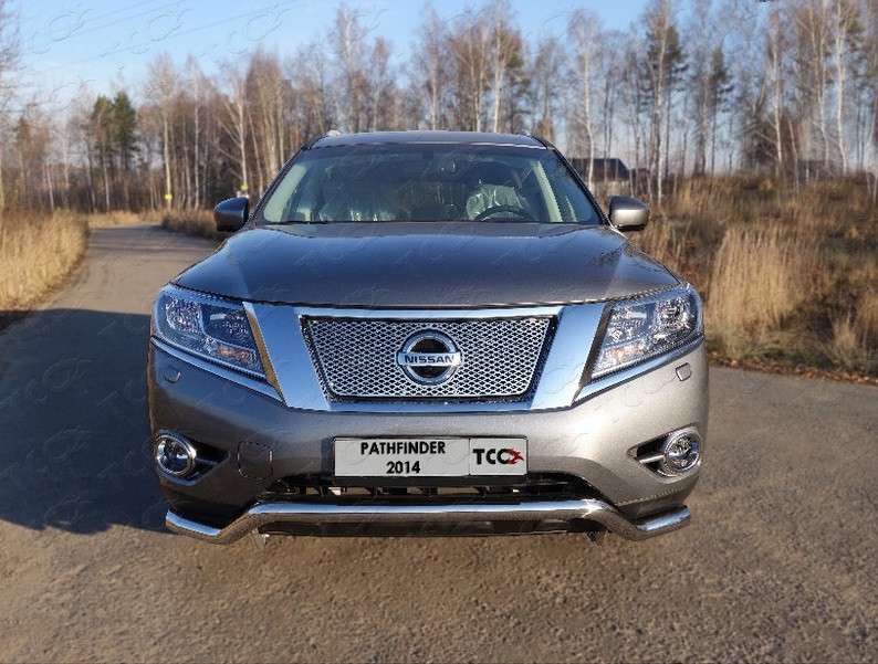 

Решетка радиатора верхняя (лист) Компания ТСС NISPAT14-08 Nissan Pathfinder 2014-, Pathfinder