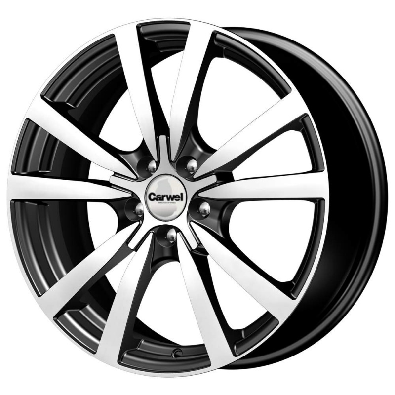 

Диск колесный Carwel Гранд 131 7xR17 5x114,3 ET38 ЦО66,1 черный с полированной лицевой частью 36419