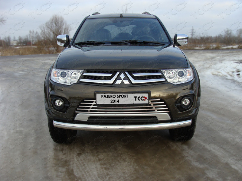 

Защита передняя нижняя 76,1 мм Компания ТСС MITPASPOR14-02 Mitsubishi Pajero Sport 2013 - 2015, Pajero Sport