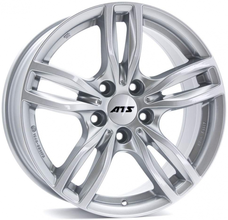 

Диск колесный ATS Evolution 7,5xR17 5x108 ET50,5 ЦО63,4 серебристый EVO75750FO11-0, Чёрный с полированной лицевой частью