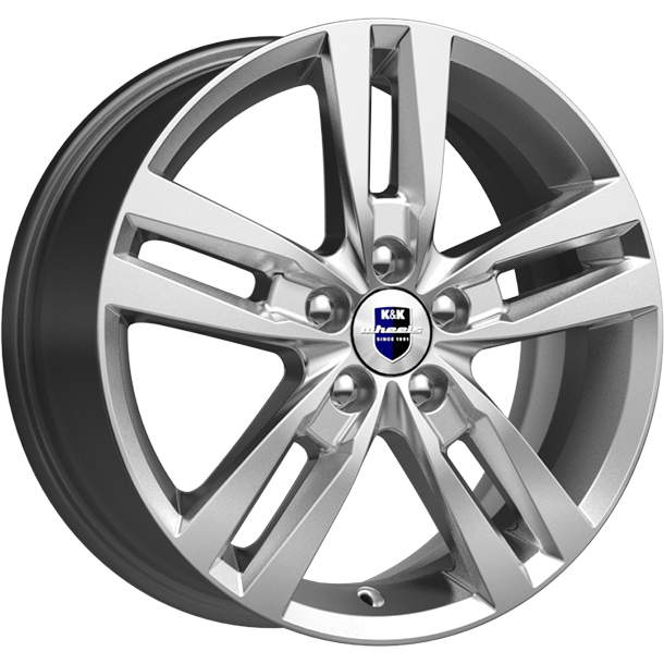 

Диск колесный K&K Rassvet 6,5xR16 5x114,3 ET45 ЦО67,1 серебристый 74733SK