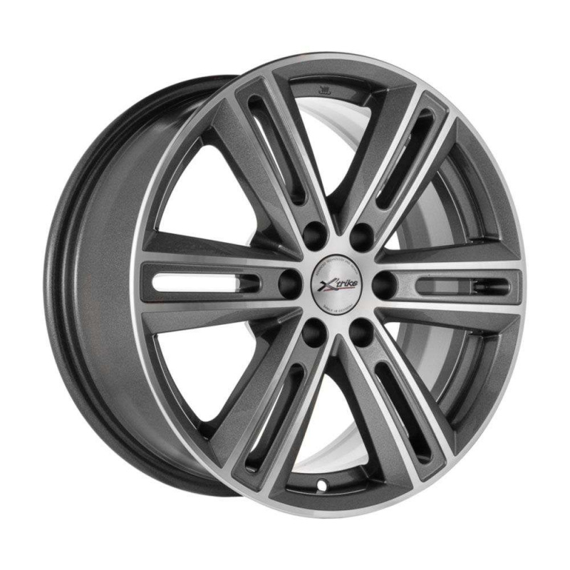 

Диск колесный X'trike X-123 7.5xR17 6x127 ЕТ38 ЦО77.9 темный серебристый 67580