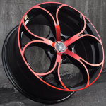 Диск колесный K-speed KX5326 8x18 5x114.3 ET40 ЦО67.1 черный с красным для Mitsubishi Outlander 2012-