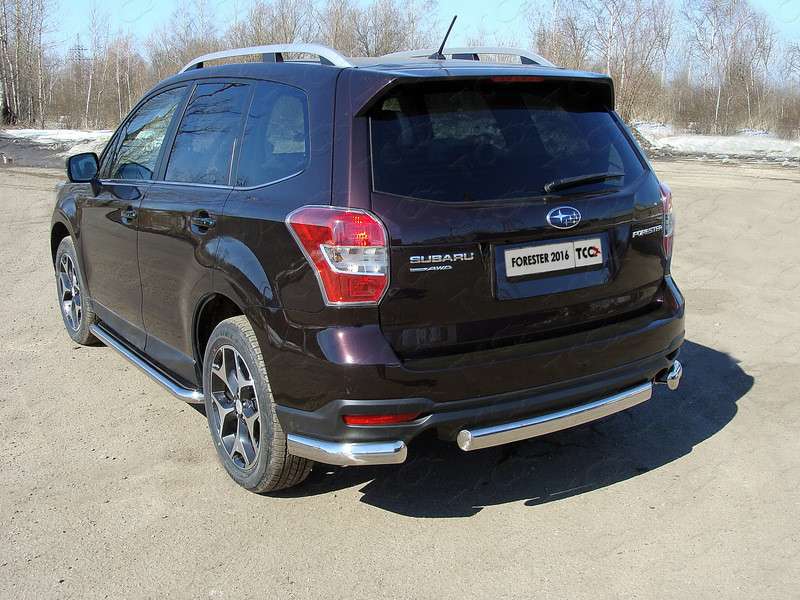 

Защита задняя (овальная) 75х42 мм Компания ТСС SUBFOR16-05 Subaru Forester 2016 - 2018, Forester