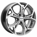 

Диск колесный Carwel Синтур 1702 7xR17 5x112 ET49 ЦО57,1 серый с полированной лицевой частью 32711