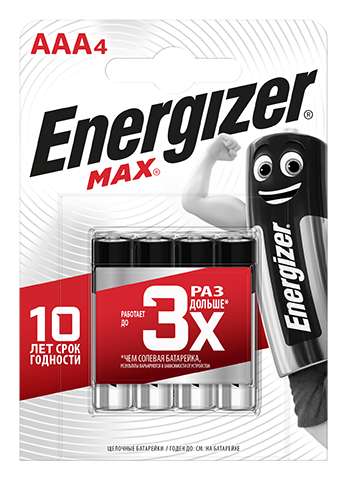 

Премиальная щелочная батарейка Energizer MAXE 300157203 E92/AAA 2 шт/блист