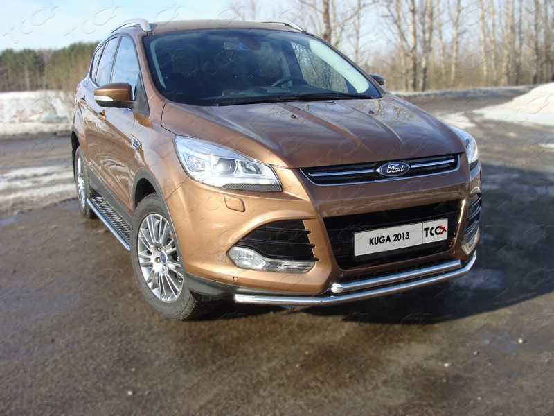 

Защита передняя (двойная) TCC FORKUG13-01 Ford Kuga 2016, Kuga