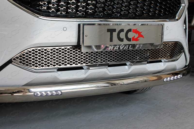 

Защита передняя нижняя с ДХО (овальная) TCC HAVF719-23 HAVAL F7 2019-, F7