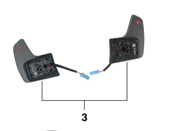 

Карбоновые лепестки переключения передач M Performance BMW 2 F44 2020, 2 series