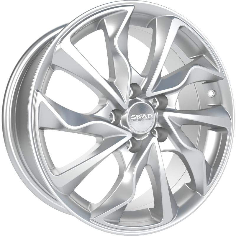 

Диск колесный СКАД Марсель 7xR17 5x108 ET45 ЦО63,35 серебристый 2170708