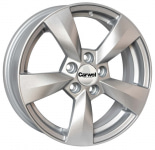 

Диск колесный Carwel Тулос 163 6xR15 5x100 ET43 ЦО57.1 серебристый металлик 101708