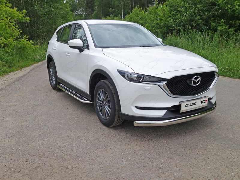 

Пороги с площадкой TCC MAZCX517-23 Mazda CX-5 2017-, CX-5