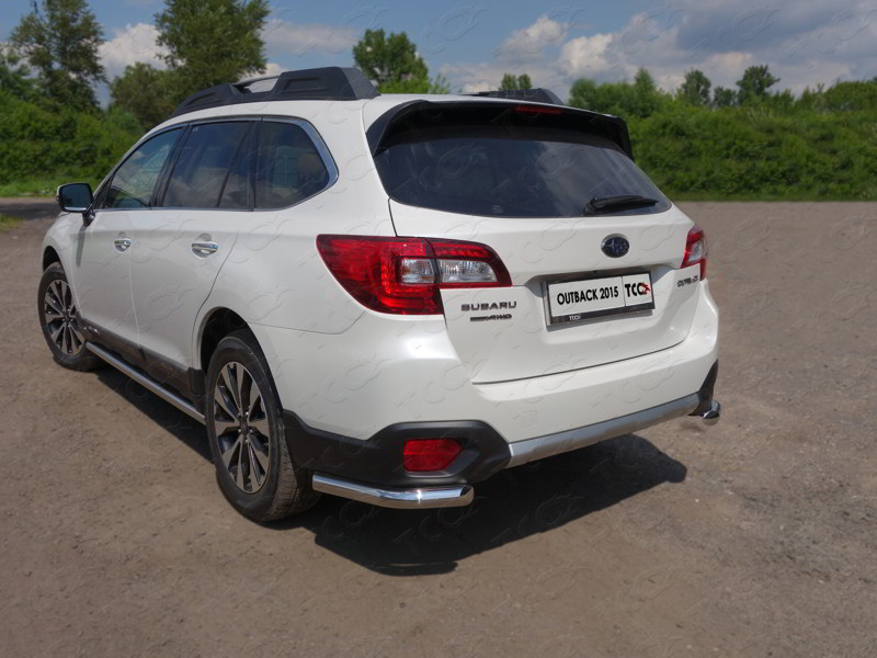 

Защита задняя (уголки) 60,3 мм Компания ТСС SUBOUT15-14 Subaru Outback 2014-, Outback